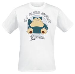 Snorlax - Eat, sleep, repeat, Pokémon, T-Shirt