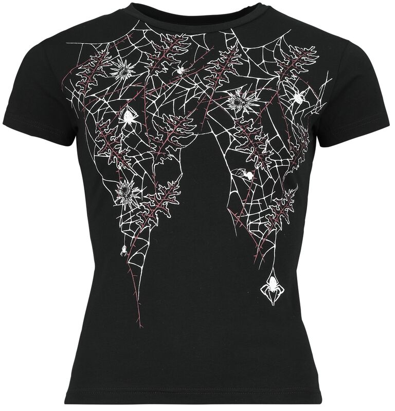 T-shirt with spider’s webs