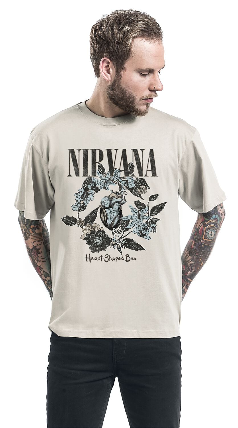 nirvana heart shaped box t シャツ