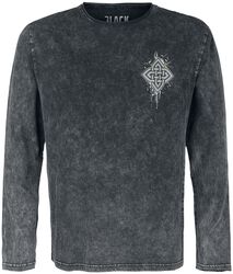 Long-sleeved shirt with back print, Black Premium by EMP, Long-sleeve Shirt
