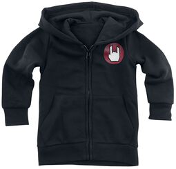Kids’ hoodie with rock hand logo, EMP Basic Collection, Hoodie Jacket