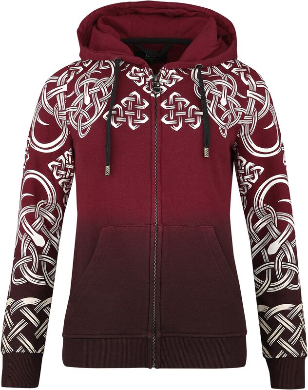 Hoodie jacket with Celtic decorations