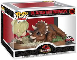 Dr. Sattler with triceratops (POP! Moment) vinyl figure 1198, Jurassic Park, Funko Pop!
