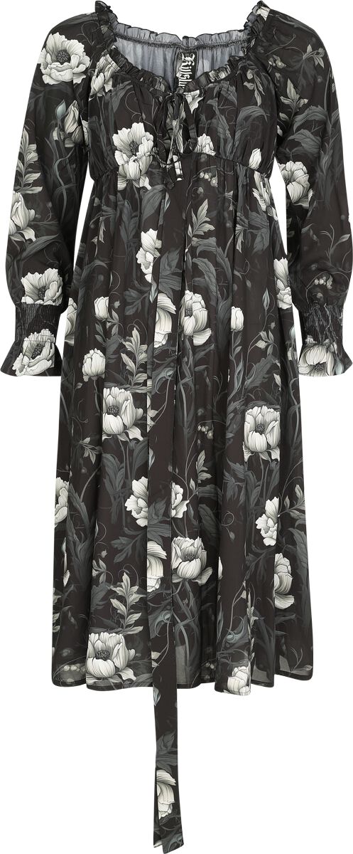 midi dress with flower design nocturne Marchesa Notte Noho Cocktail Dress