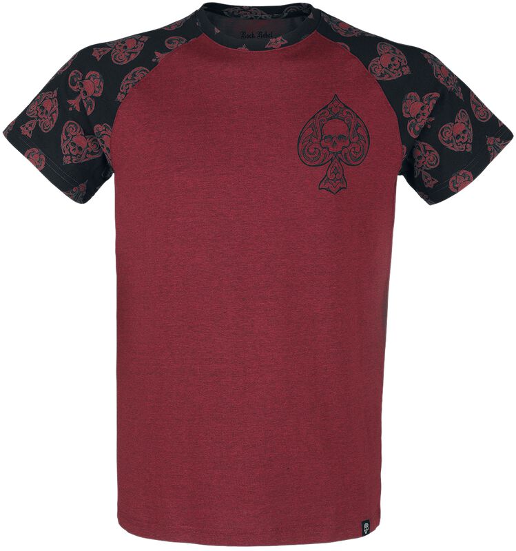 T-Shirt with Ace of Spades Skull