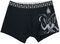 Black Boxer Shorts with Gothic Symbols