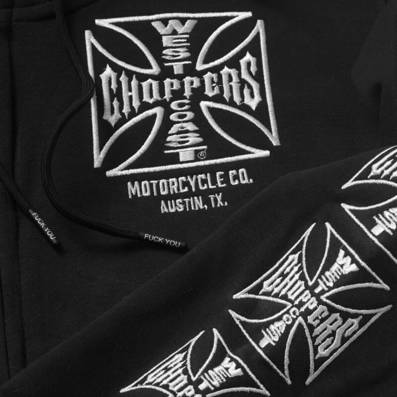 WEST COAST CHOPPERS ダメージ ロゴパーカー WEST COAST CHOPPERS 