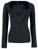 Lace Wrap Hoodie, Gothicana by EMP, Long-sleeve Shirt