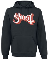 Red Logo, Ghost, Hooded sweater