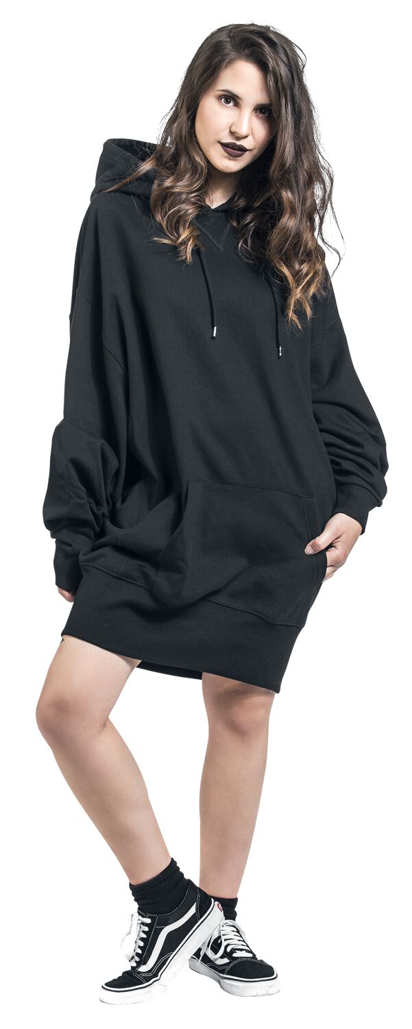Urban Classics Felpa Con Cappuccio Donna - Modello Lace Inset - Casual Con Inserti In Pizzo - Comoda Con Tasca Frontale