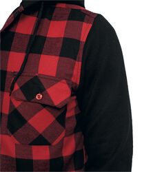 Hooded Checked Flannel, Urban Classics, Flanel Shirt
