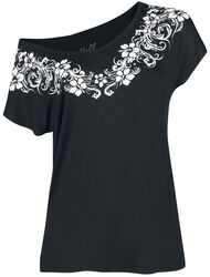 T-shirt with Bold Flower Print