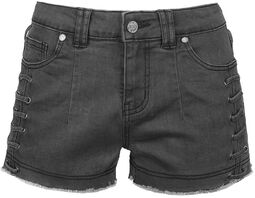 Grey shorts with laces, Black Premium by EMP, Shorts