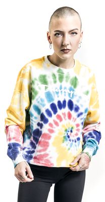 Color Rave Crewneck Croptop Sweatshirt