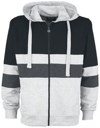 Hooded Jacket with Block Stripes