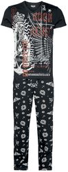 Pyjamas with Rock Rebel front print, Rock Rebel by EMP, Pyjama
