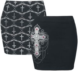 Gothicana X Anne Stokes - double pack of skirts
