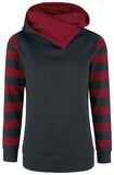 Shawl Collar Stripes Hoodie, Nastrovje Postdam, Hooded sweater