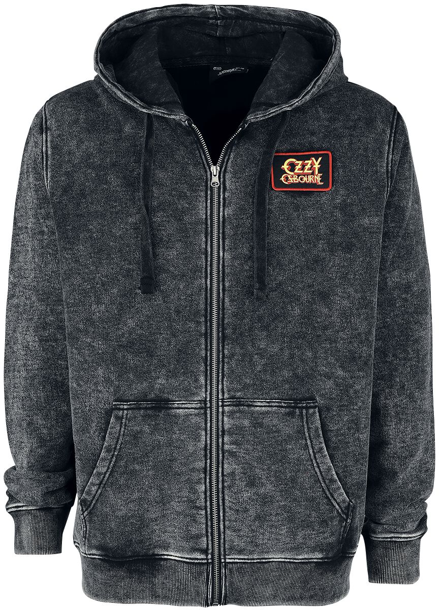 ozzy osbourne zip up hoodie