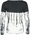 Tie-dye long-sleeved top with large front print