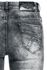 Skarlett - Jeans mit starker Waschung, Rissen und Karo-Details