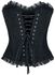 Corset with lace trim