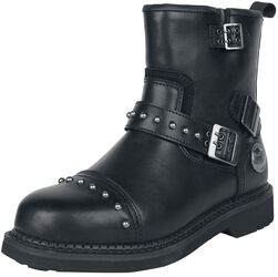 Boots with Buckles and Studs, Rock Rebel by EMP, Biker Boot