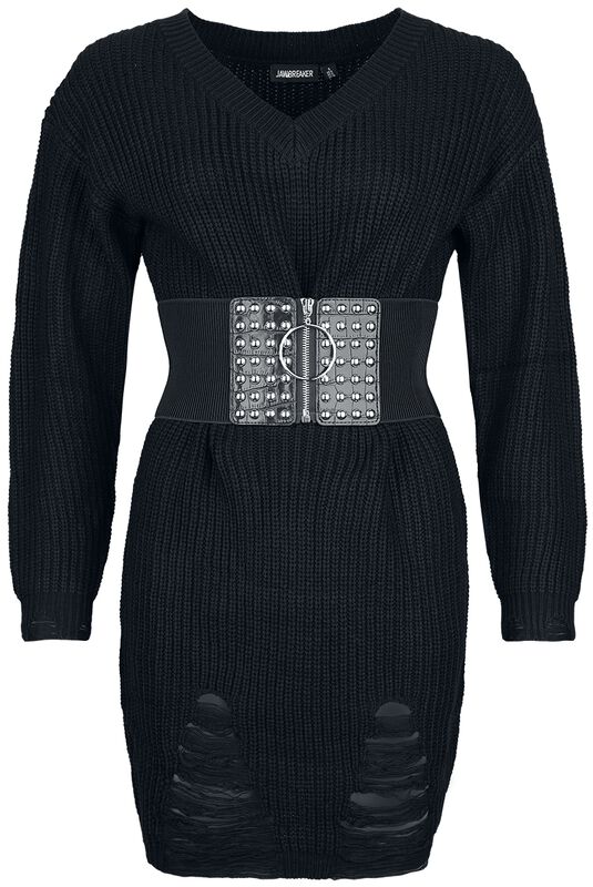 Ripped Knitted Mini Dress | Jawbreaker Mini Dress | EMP Ripped Knitted Mini Dress | Jawbreaker Mini Dress | EMP