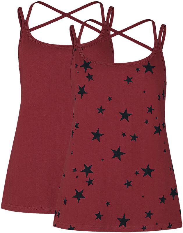 Double pack of ladies’ tops with stars