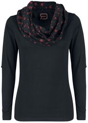 Up The Neck, RED by EMP, Long-sleeve Shirt