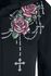 Rose-print zip hoodie