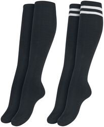 Ladies College Socks 2-Pack, Urban Classics, Knee Socks