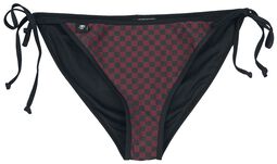 Bikini Bottoms with Chessboard Pattern, RED by EMP, Bikini Bottom