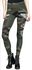 Leggings with all-over camouflage and print