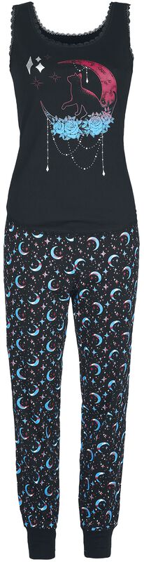 Pyjama set with moon print