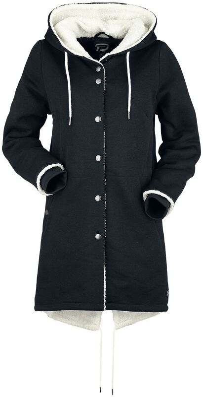 Casual coat with fleecy lining