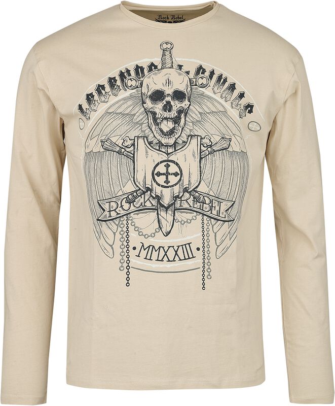 Long sleeve with skull front print