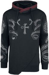Snake print hoodie, Black Premium by EMP, Hooded sweater
