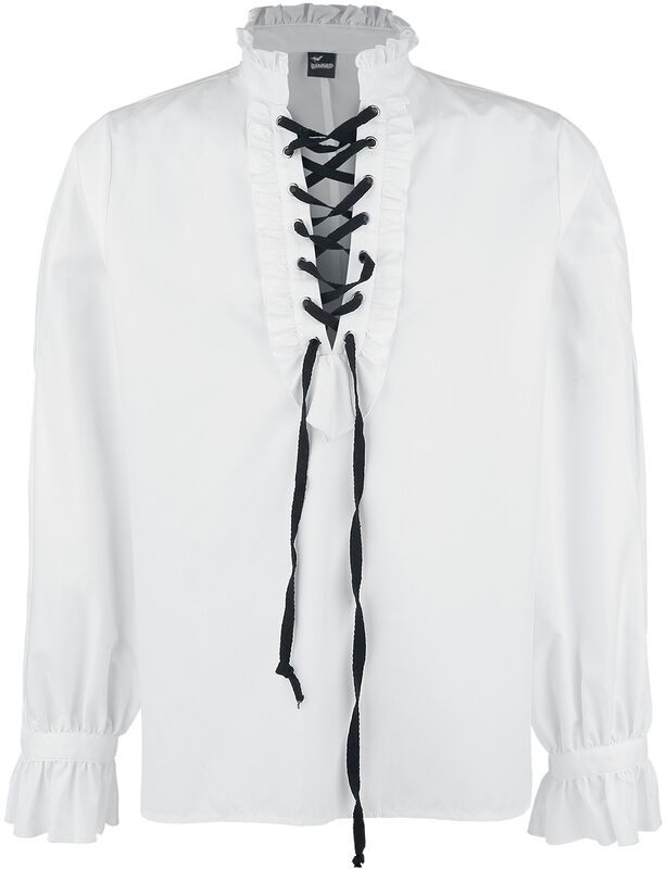 Frilled Shirt with Lacing