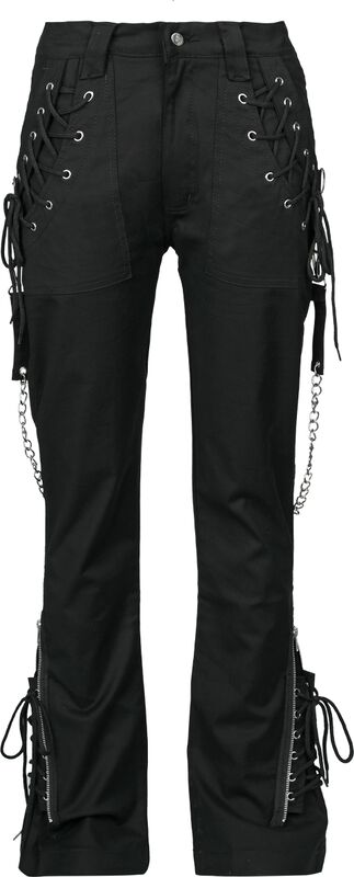 Grace trousers with chains and lacing