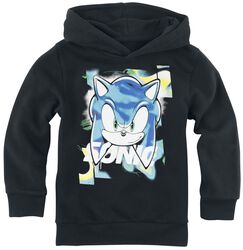 Kids - Sonic Face, Sonic The Hedgehog, Hoodie Sweater