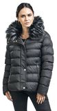 Fur Collar Short Puffer Coat, QED London, Winter Jacket