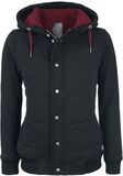 Stitched Sweatjacket, RED by EMP, Hooded zip