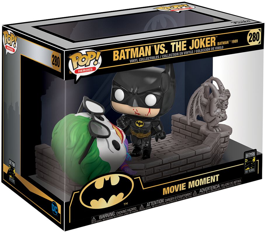 80th - Batman (1989) Batman vs. The Joker (Pop! Heroes) vinyl figurine no. 280