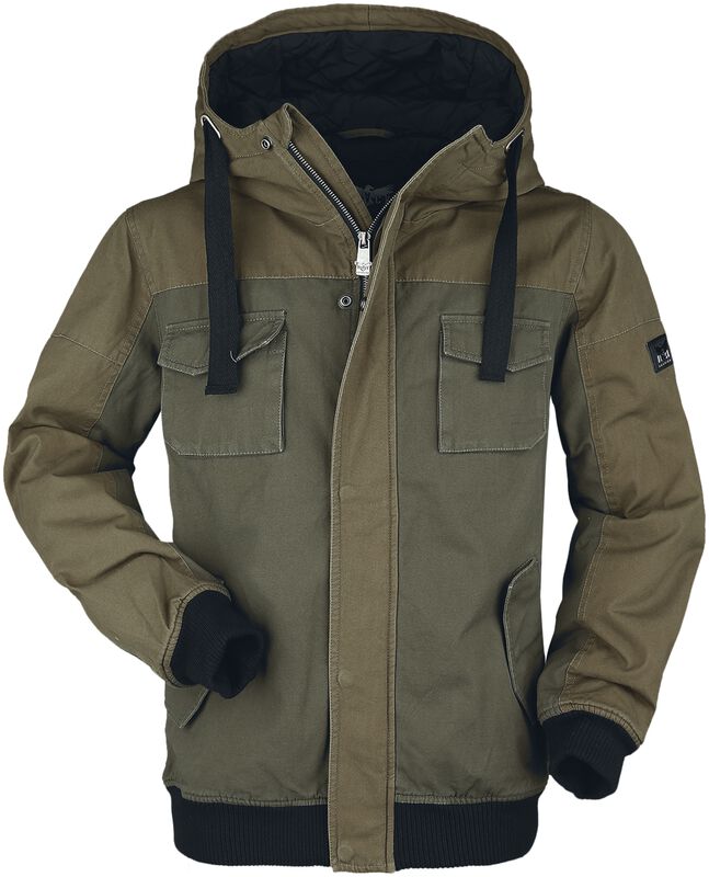 Olive Winter Jacket with Pockets