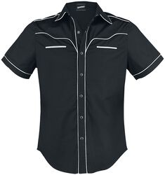 Plain Trim, Banned, Short-sleeved Shirt