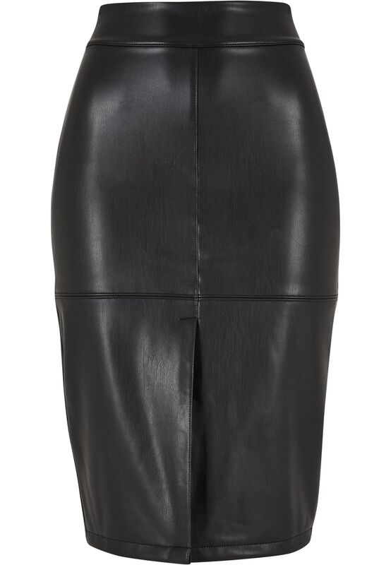 Ladies’ faux-leather pencil skirt