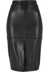 Ladies’ faux-leather pencil skirt, Urban Classics, Medium-length skirt