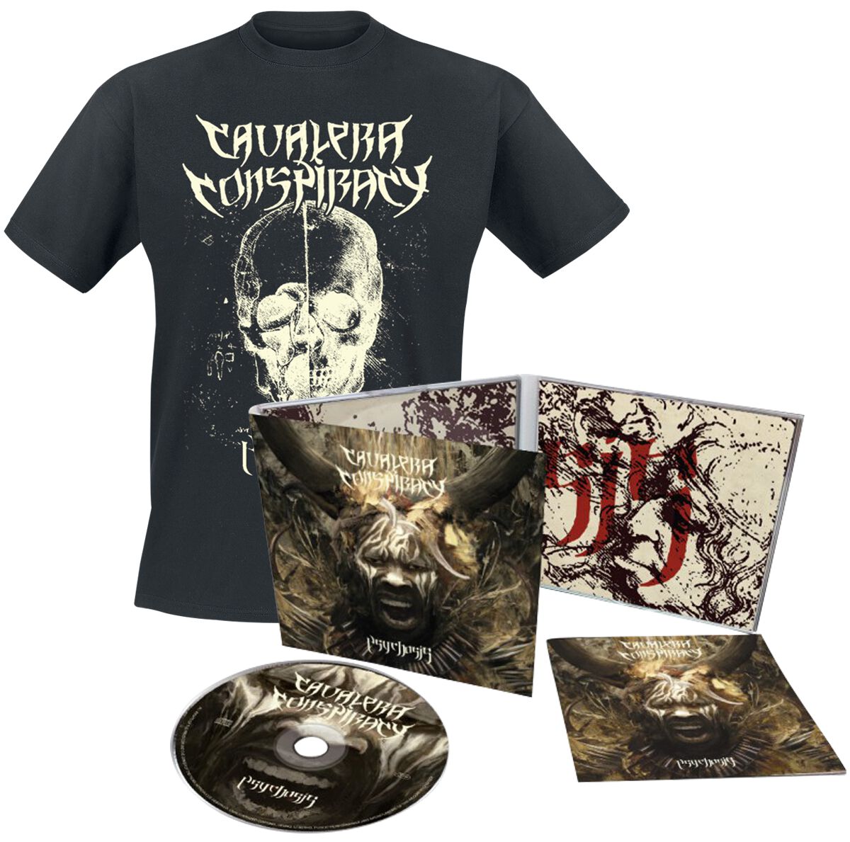 CAVALERA CONSPIRACY-Psychosis/Limited Edition Digipak CD + T-Shirt Bundle