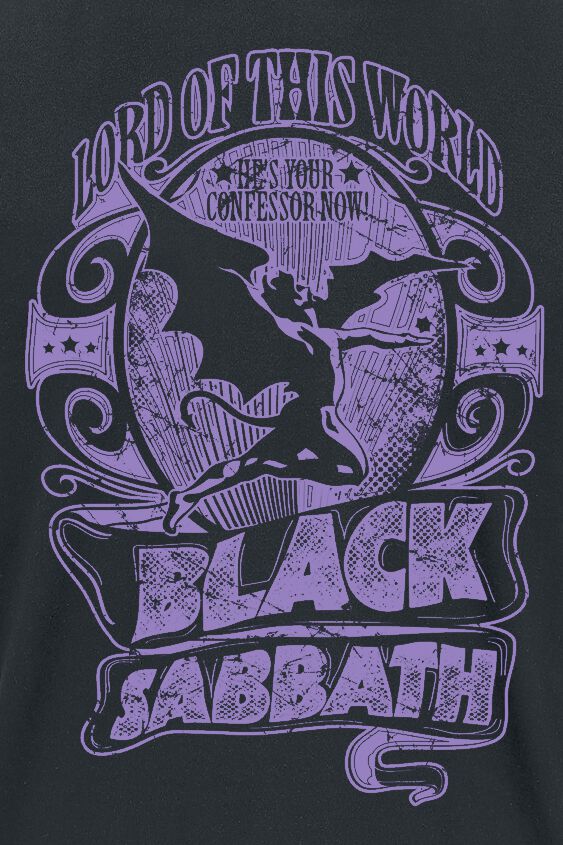 Black Sabbath Lord Of This World T-Shirt Uomo - Colore Sabbia Chiaro, Vestibilità Regolare, Merch Ufficiale